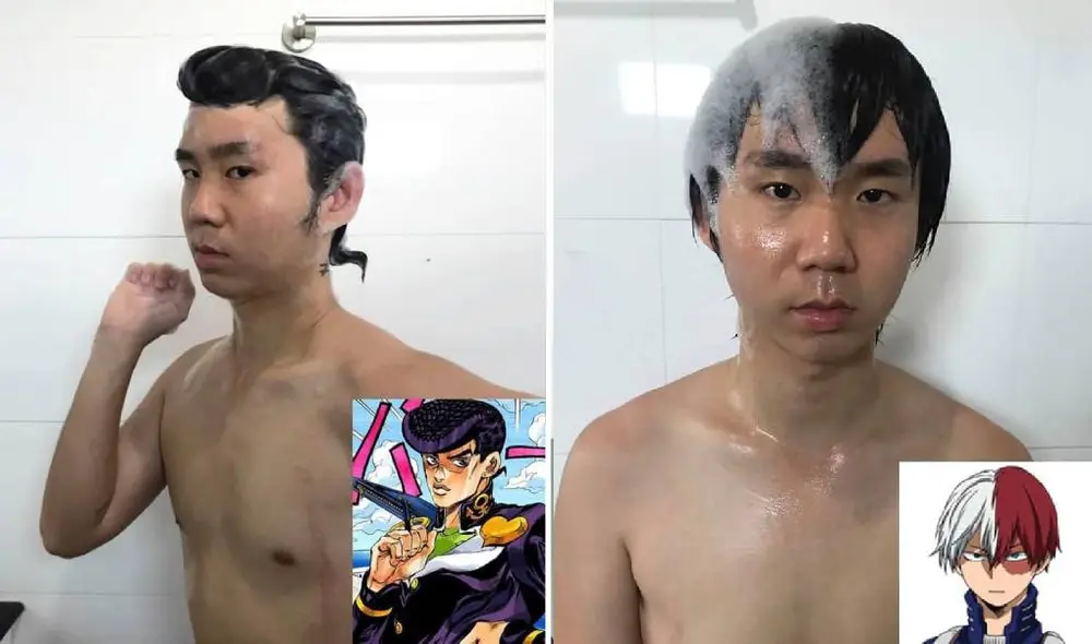 El usuario de Facebook realizó un cosplay casero para parecerse a sus personajes favoritos. Foto: Captura/Facebook/Edwin Malibuu