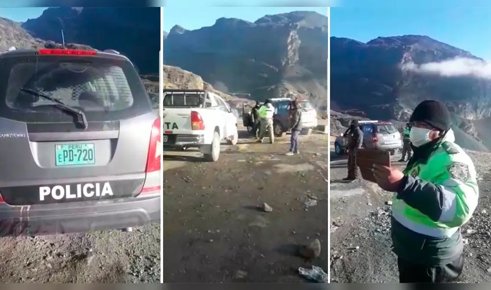 Puno. Congresista Orlando Arapa señaló que los policías no quisieron identificarse. Foto: Captura Puno. Congresista Orlando Arapa señaló que los policías no quisieron identificarse. Foto: Captura