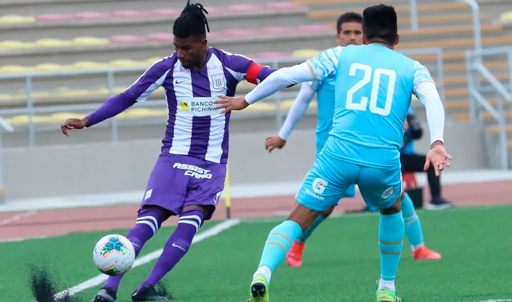 Carlos Ascues anotó el 2-0 de Alianza Lima ante Deportivo Llacuabamba, por la Liga 1 Movistar. Foto: Captura de Gol Perú