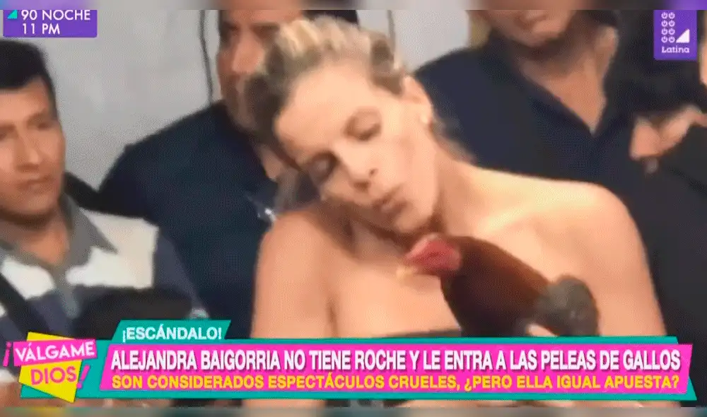 Alejandra Baigorria genera polémica por ser participe de pelea de gallos