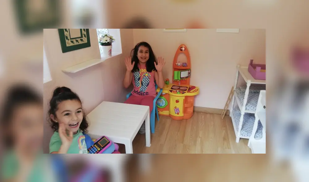 Unos abuelos aprovecharon la cuarentena para construir una casa de juegos para sus nietas. Foto: Twitter Unos abuelos aprovecharon la cuarentena para construir una casa de juegos para sus nietas. Foto: Twitter