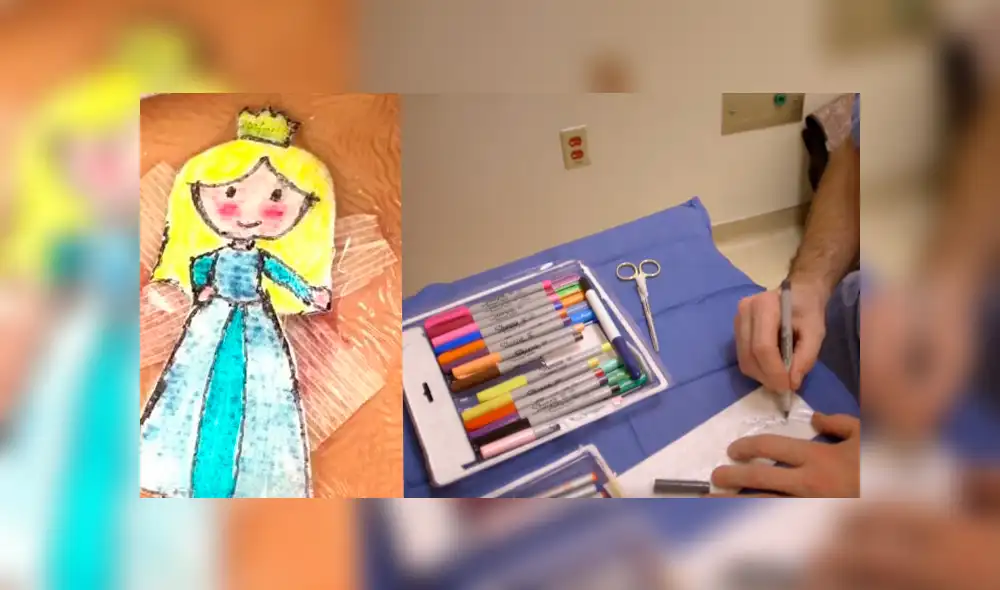 Vía Facebook, se ha hecho viral un cirujano pediátrico que se ha ganado la admiración de todos con sus singulares dibujos de los personajes favoritos de sus pacientes Vía Facebook, se ha hecho viral un cirujano pediátrico que se ha ganado la admiración de todos con sus singulares dibujos de los personajes favoritos de sus pacientes