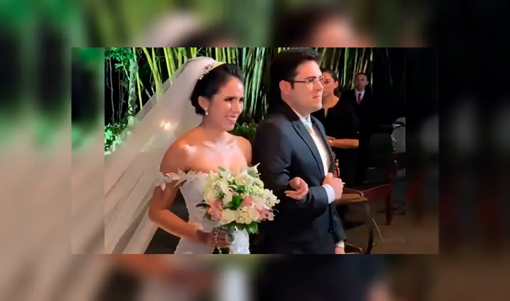 Novia rinde homenaje a su padre muerto y hace conmovedora entrada a su boda [VIDEO] 