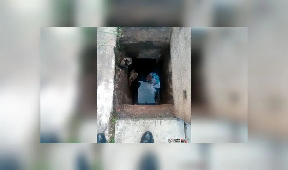 Policías rescatan a bebé abandonada dentro de una alcantarilla