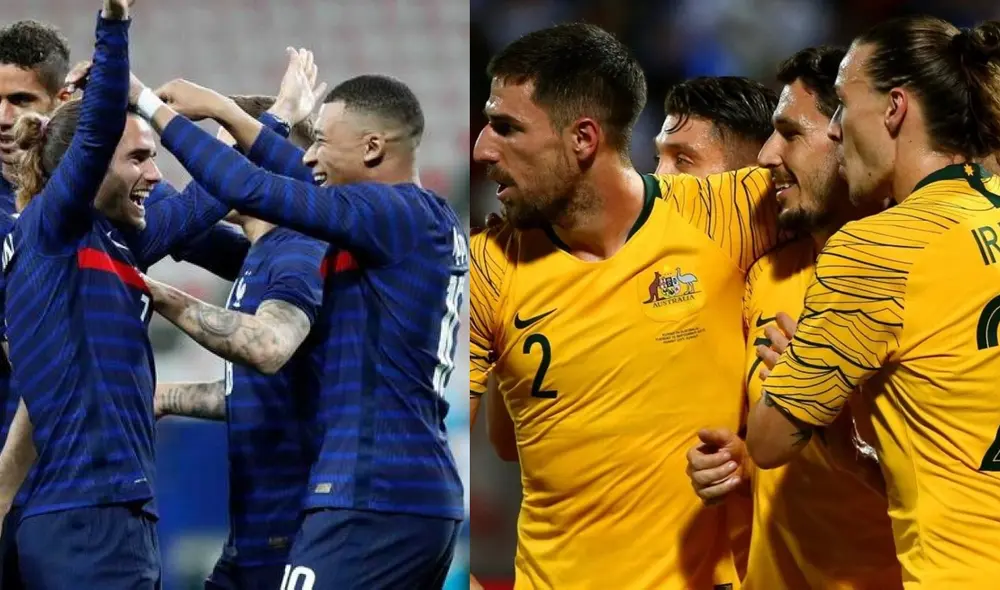 Las selecciones de Francia y Australia buscarán sumar para avanzar de fase. Foto: composición LR / RTVE / Soccer Las selecciones de Francia y Australia buscarán sumar para avanzar de fase. Foto: composición LR / RTVE / Soccer