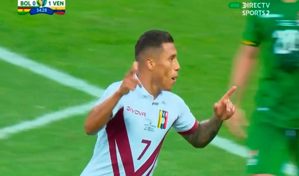 Venezuela vs. Bolivia: Darwin Machís anotó su doblete en partido de la Copa América 2019. | Foto: DirecTV Venezuela vs. Bolivia: Darwin Machís anotó su doblete en partido de la Copa América 2019. | Foto: DirecTV