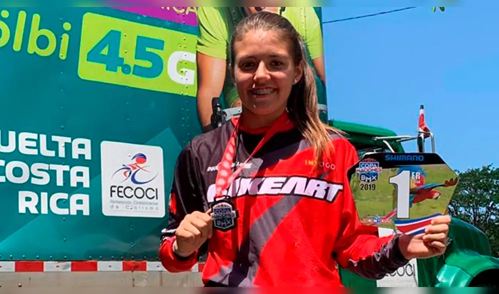 Micaela Ramirez se llevó la presea de la Copa Naciones BMX de Costa Rica