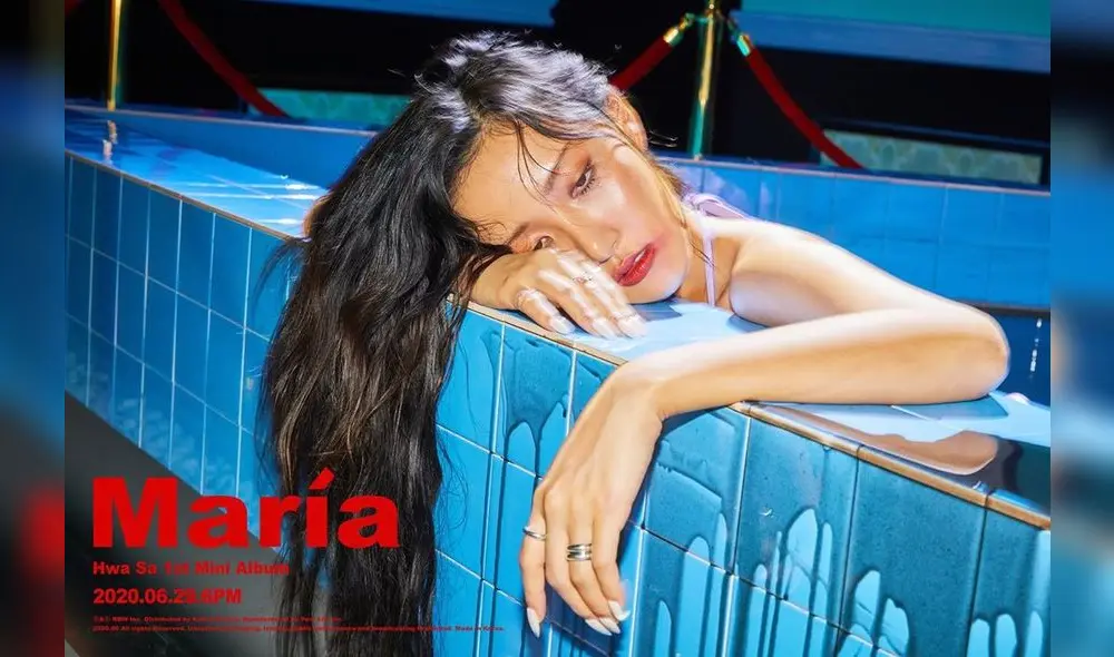Primera imagen teaser del 1st Mini Album [María] de Hwasa. Fuente: Instagram MAMAMOO
