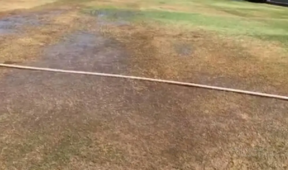 La cancha del Alejandro Villanueva luce en completo abandono. Foto: Twitter La cancha del Alejandro Villanueva luce en completo abandono. Foto: Twitter