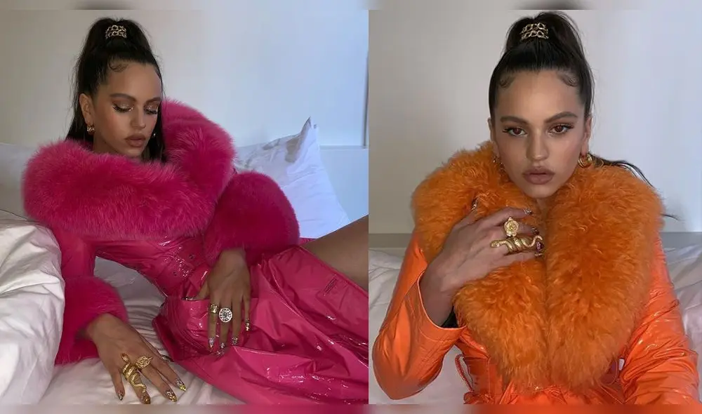 Lluvia de críticas hacia Rosalía por lucir abrigos con piel de animal