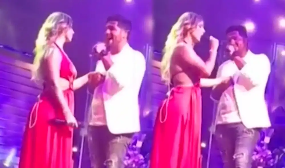 Yahaira Plasencia y Jair Mendoza ya no se ocultan de las cámaras de televisión. Foto: capturas América TV Yahaira Plasencia y Jair Mendoza ya no se ocultan de las cámaras de televisión. Foto: capturas América TV