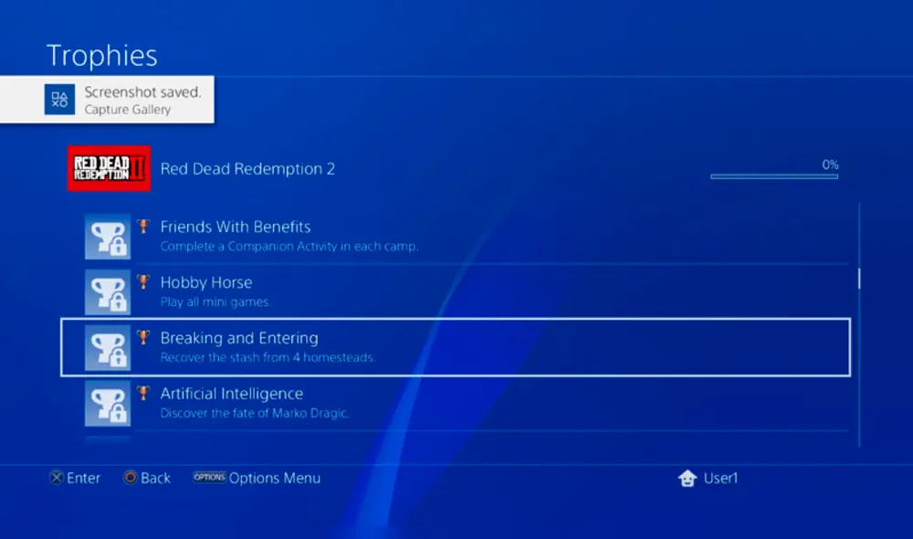 Se filtraron los trofeos de Red Dead Redemption 2 en PlayStation 4 [FOTOS]