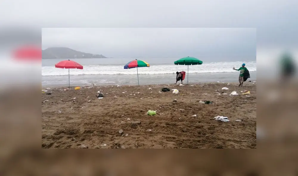 Ancón: playas terminaron repletas de basura tras visita de bañistas por Año Nuevo [VIDEO]