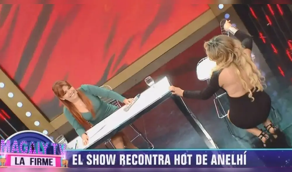 Anelhí Arias encandiló a trabajador de “Magaly TV, la firme” con sensual show