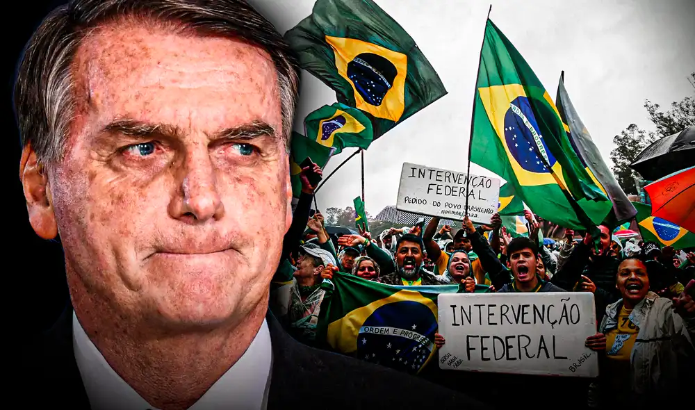 Miles de bolsonaristas piden intervención militar en Brasil ante triunfo de Lula