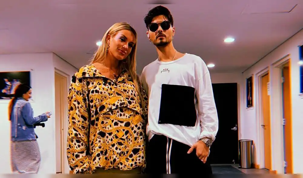 Leslie Shaw y Abraham Mateo  Foto: Instagram
