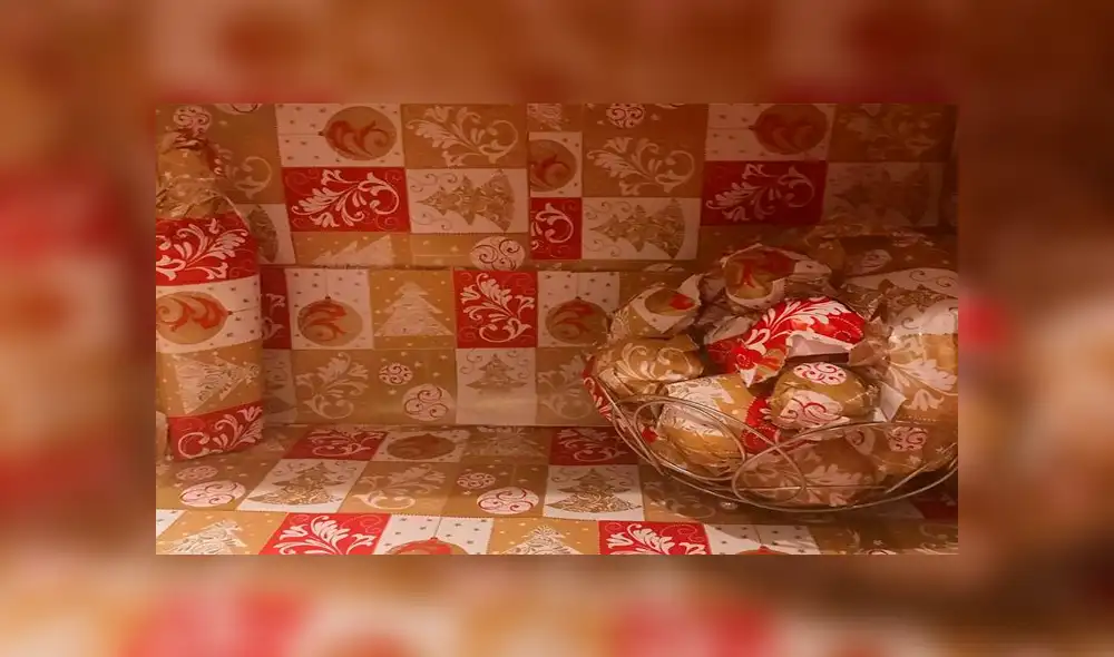 Mujer se lleva gran sorpresa al llegar a su casa y descubrir toda la cocina envuelta con papel de regalo [FOTOS]