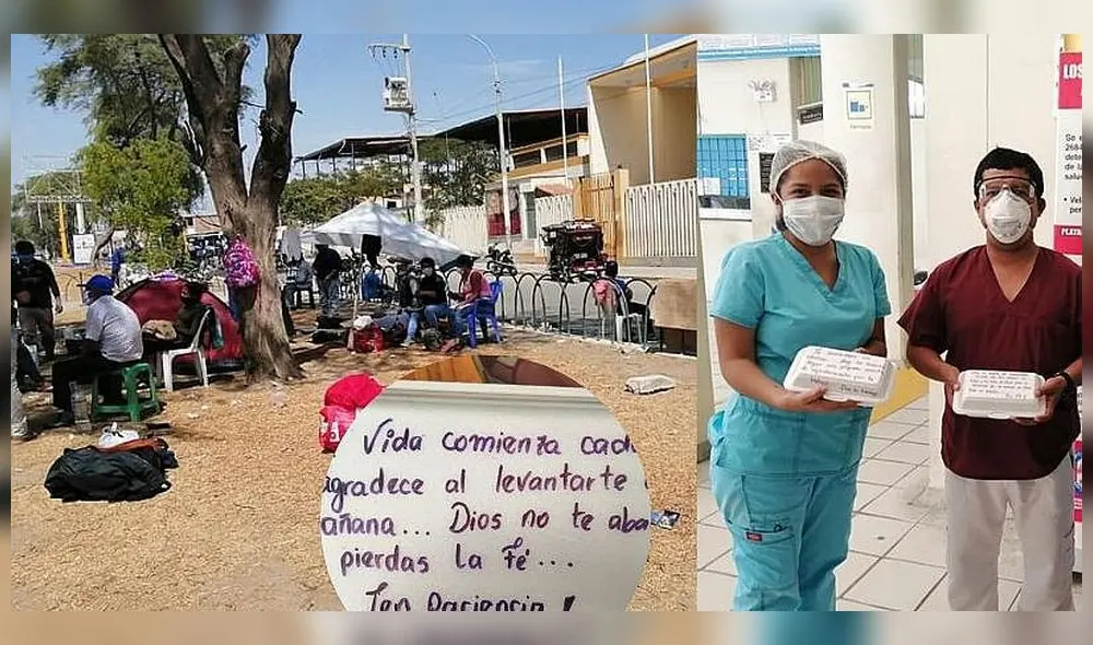 Coronavirus: paciente recuperado regresa a hospital para donar almuerzos Piura Coronavirus: paciente recuperado regresa a hospital para donar almuerzos Piura