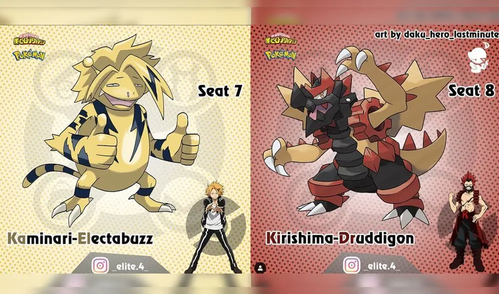 My Hero Academia: Artistas fusionan a personajes con Pokémon de nueva generación [FOTOS]