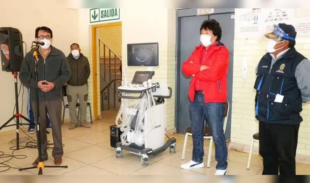 Equipo fue entregado al hospital Carlos Monge Medrano de Juliaca. Foto: Municipalidad de San Román.