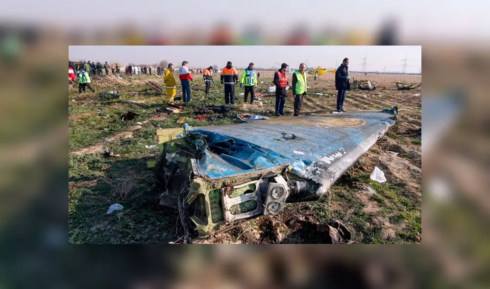 El miércoles 8 de enero el avión Boeing 737 de Ukraine International cayó en Irán. Foto: AFP El miércoles 8 de enero el avión Boeing 737 de Ukraine International cayó en Irán. Foto: AFP