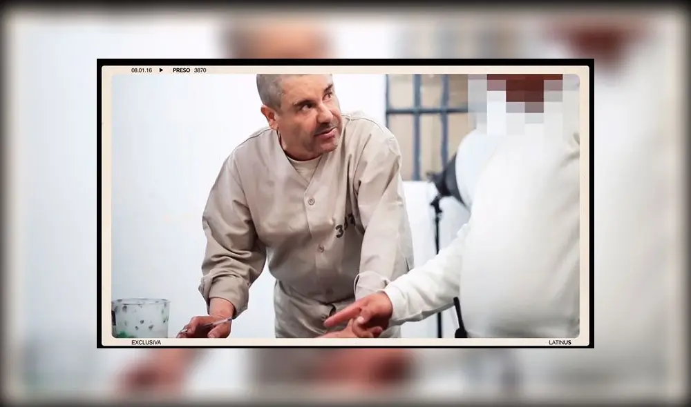 Joaquín Guzmán Loera al momento de escribir el nombre de sus abogados. Foto: Latinus