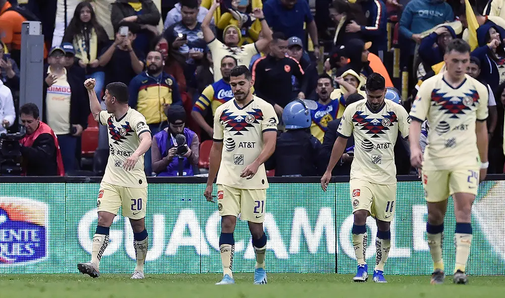 Richard Sánchez marcó el 2-0 en el América vs Monterrey por la final de la Liga MX 2019. Foto: AFP
