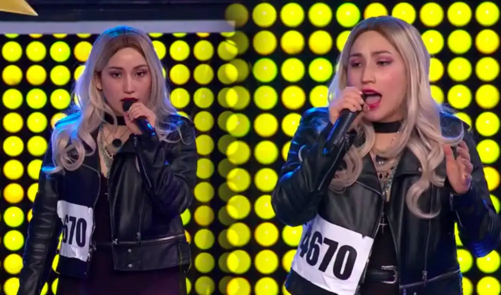 Alejandra Muñoz decidió interpretar la canción “Million reasons”, uno de los grandes éxitos de la famosa artista. Foto: Captura Latina