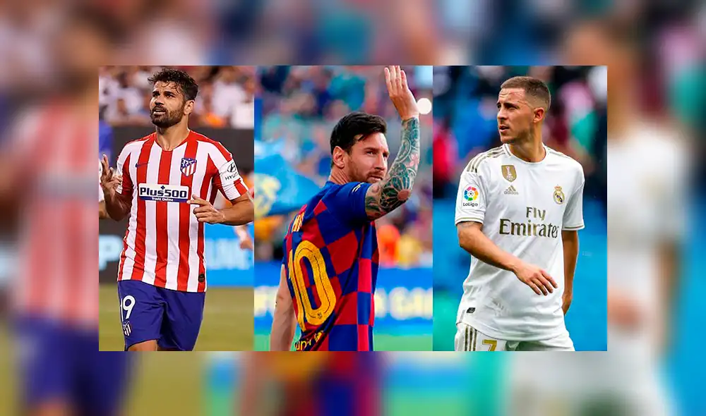 Los tres grandes de España luchan por el título de la Liga Santander. Créditos: Composición/EFE Los tres grandes de España luchan por el título de la Liga Santander. Créditos: Composición/EFE