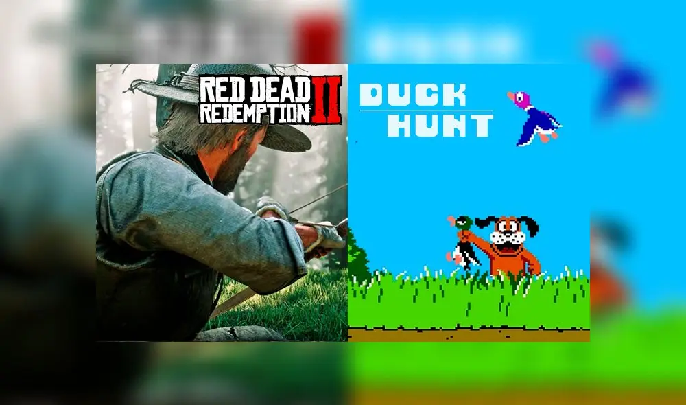 En Red Dead Redemption 2 puedes cazar como en Duck Hunt de NES [VIDEO]