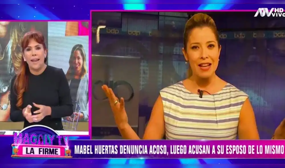 Ante la grave denuncia de su colega, la conductora condenó la conducta del empleado de Promart en su programa periodístico. (Foto: Captura)