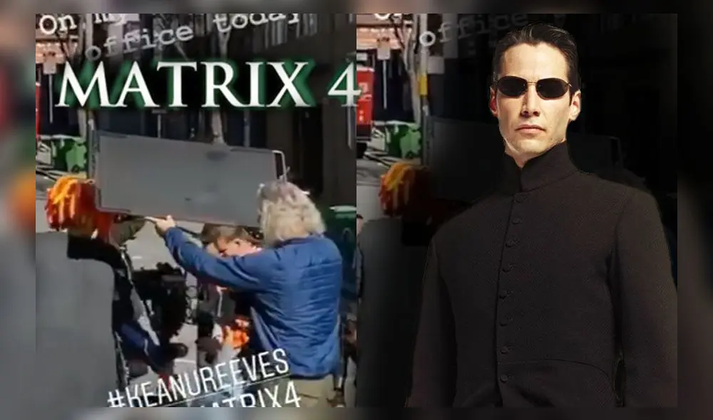 Keanu Reeves es visto como Neo en los videos del rodaje de Matrix 4.