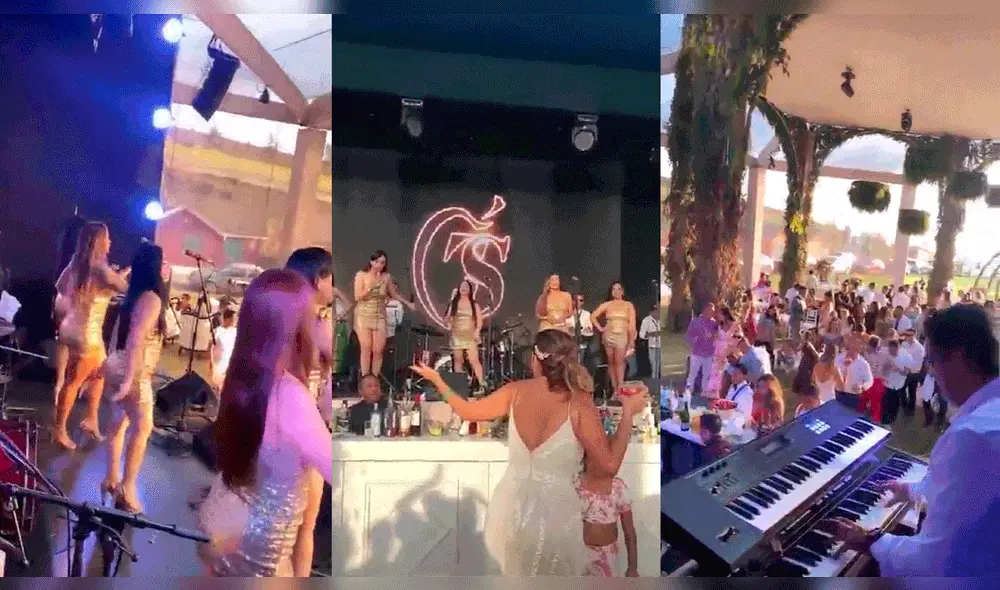 Tilsa Lozano y Jackson Mora contrataron a Son Tentación para que anime su boda. Foto: composición LR/Instagram/Natalia Otero