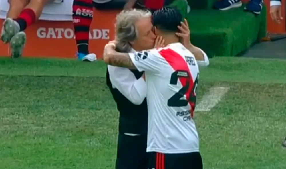 Enzo Pérez y Jorge Jesús estuvieron juntos en el Benfica.