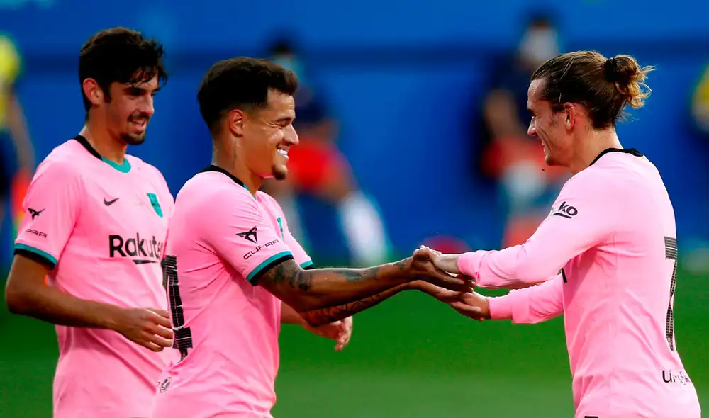Philippe Coutinho regresó al FC Barcelona tras campeonar la Champions con el Bayern. Foto: EFE Philippe Coutinho regresó al FC Barcelona tras campeonar la Champions con el Bayern. Foto: EFE
