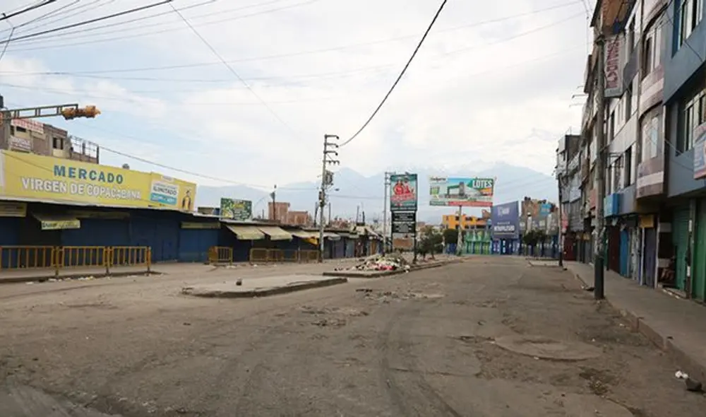 Plataforma comercial Avelino Cáceres continuará cerrada. Plataforma comercial Avelino Cáceres continuará cerrada.