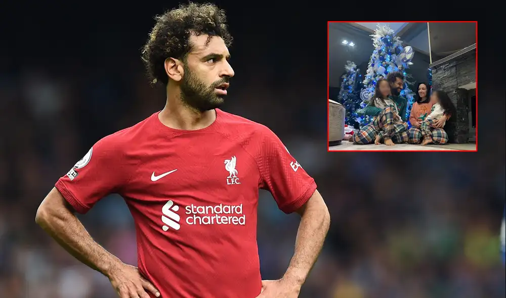 Además de celebrar la Navidad, los internautas criticaron a Salah por no apoyar a Arabia Saudita y Marruecos en Qatar 2022. Foto: composición EFE/Twitter