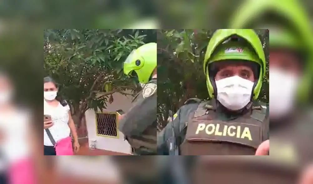 Dos policías intervinieron a un hombre por incumplir el aislamiento preventivo mientras llevaba a su madre al hospital. Foto: Captura/Zona Cero Dos policías intervinieron a un hombre por incumplir el aislamiento preventivo mientras llevaba a su madre al hospital. Foto: Captura/Zona Cero