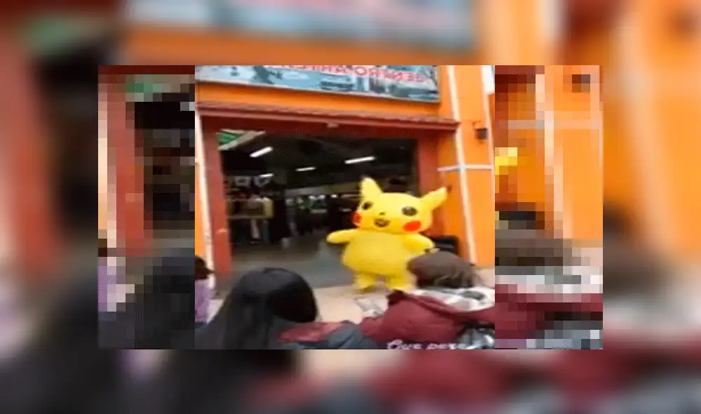 Facebook: Hombre disfrazado de Pikachu ofrece hilarante show hasta que sucede lo peor [VIDEO]