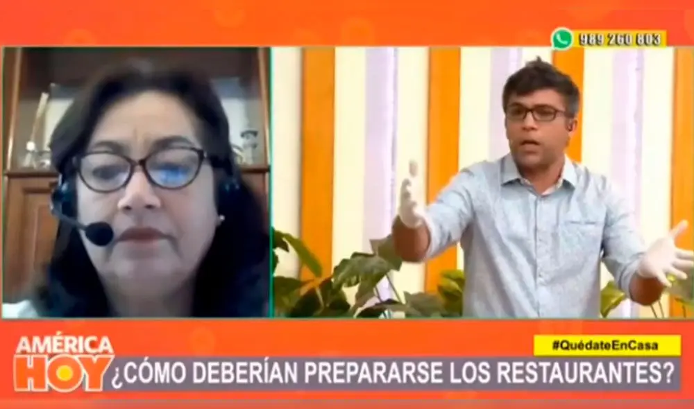 Renzo Schuller pasó curioso momento cuando le dicen que cerrarán su restaurante por no cumplir protocolos. Foto: Captura