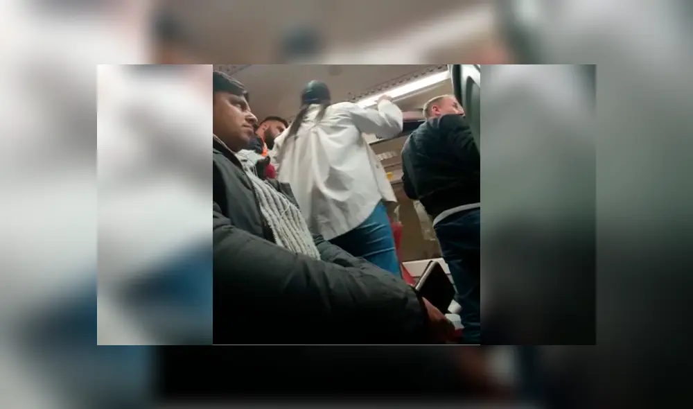 No le ceden el asiento y mujer protagoniza acalorada discusión con pasajeros dentro de un tren [VIDEO]
