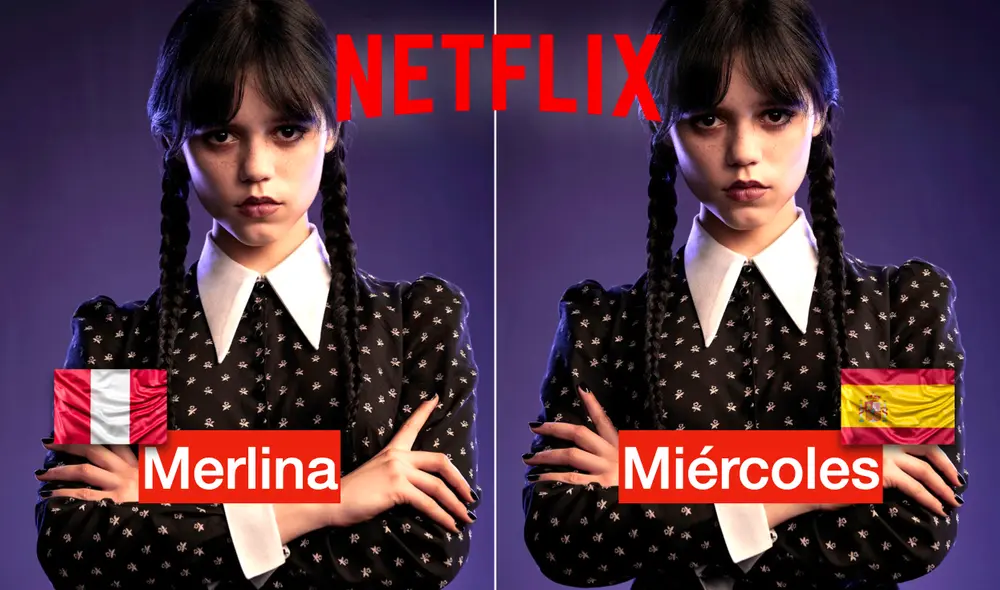 "Merlina" ahora es la serie más vista de Netflix. Con 8 capítulos, la serie protagonizada por Jenna Ortega ha superado en vistas a "Stranger things": Foto: composición LR/Netflix/Freepik