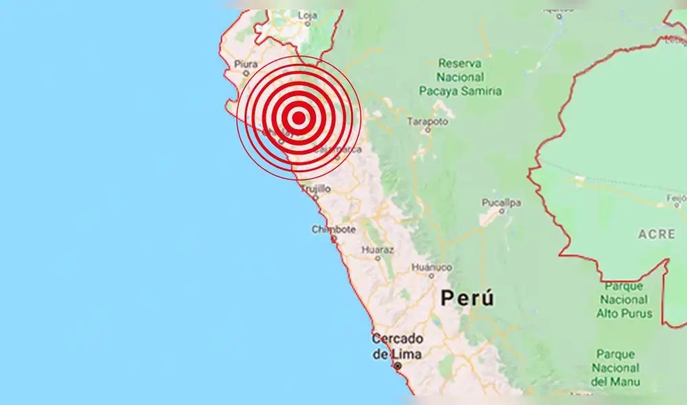 Fuerte sismo de magnitud 5.4 sacudió Lambayeque esta noche Fuerte sismo de magnitud 5.4 sacudió Lambayeque esta noche