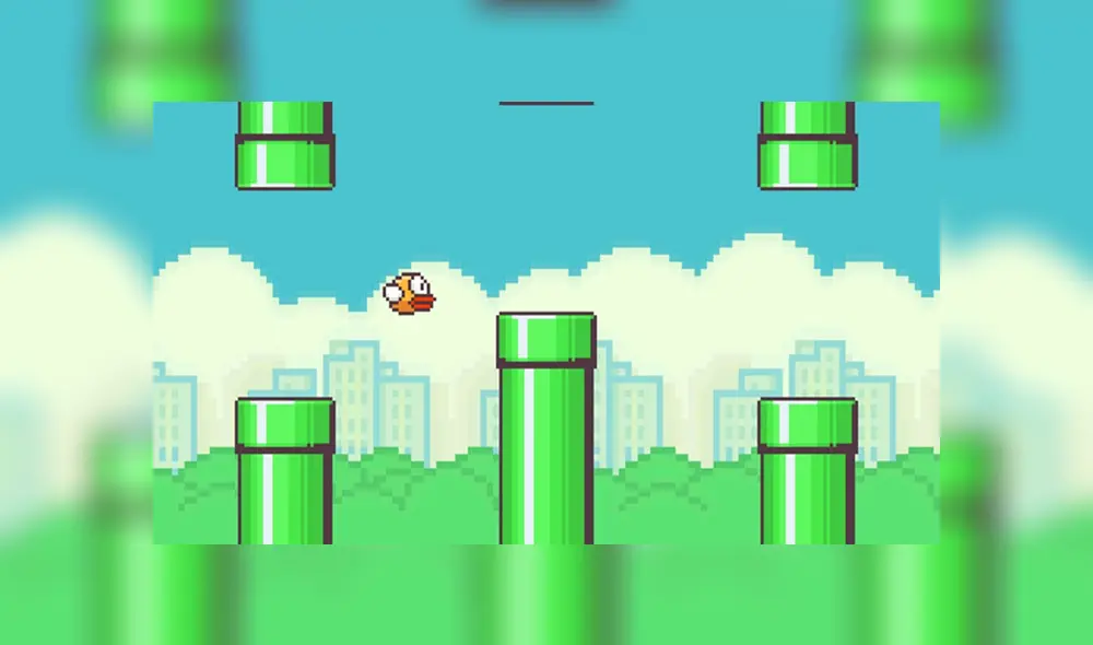 Desliza para ver cómo termina 'Flappy Bird'. Foto: Captura.