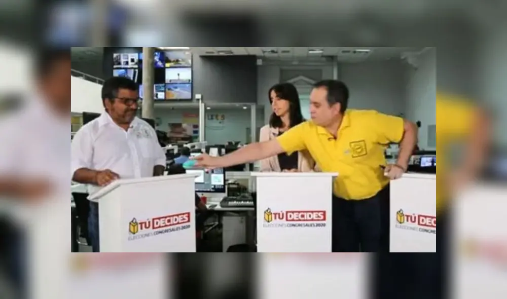 Mario Bryce y Julio Arbizu en debate electoral. Mario Bryce y Julio Arbizu en debate electoral.