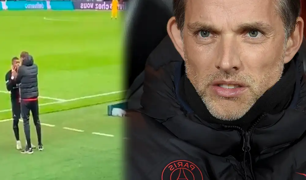 Kylian Mbappé tuvo acalorada discusión con su técnico Thomas Tüchel, luego de ser sustituido por Mauro Icardi durante el partido frente al Montpellier.