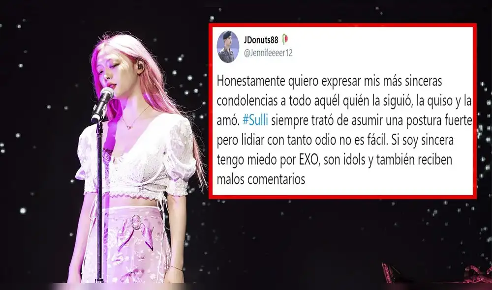 Sulli falleció a los 25 años: Fans preocupados por depresión que viven algunos famosos Sulli falleció a los 25 años: Fans preocupados por depresión que viven algunos famosos