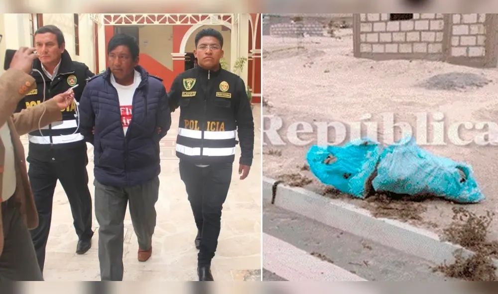 Sospechoso de asesinar a su expareja e hijo y dejarlos en costales será traslado a Arequipa