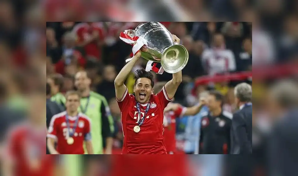 Claudio Pizarro ganó la Champions League con el Bayern Múnich en el 2013.