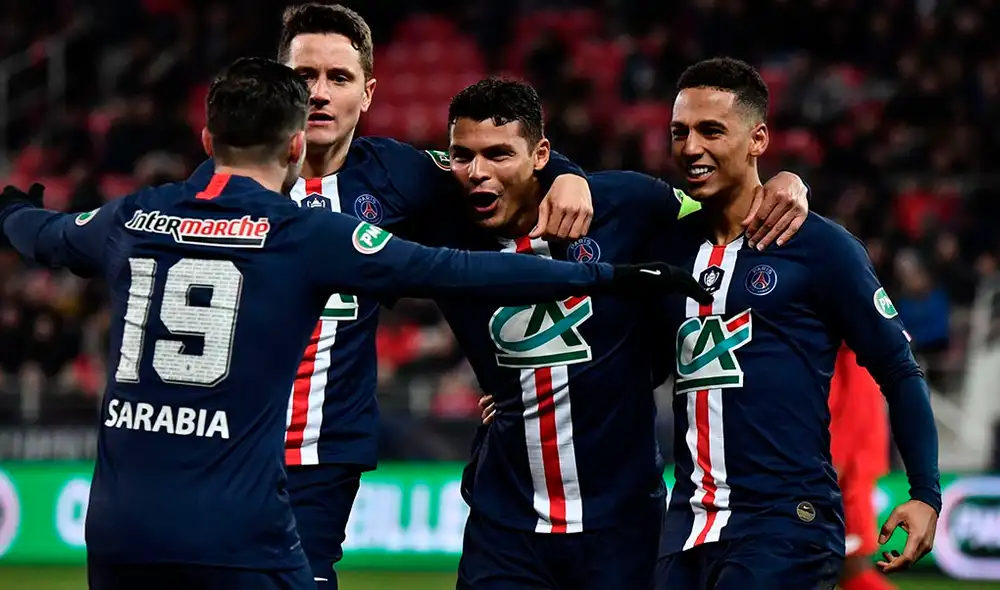 PSG goleó 6-1 al Dijon y clasificó a semifinales de la Copa de Francia. Foto: AFP.